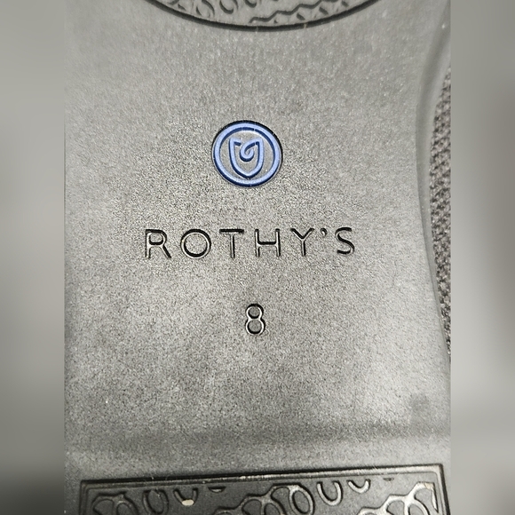 ROTHY’S Women’s The Flat Black Knit Fabric Slip On, Size 8 - Picture 6 of 9